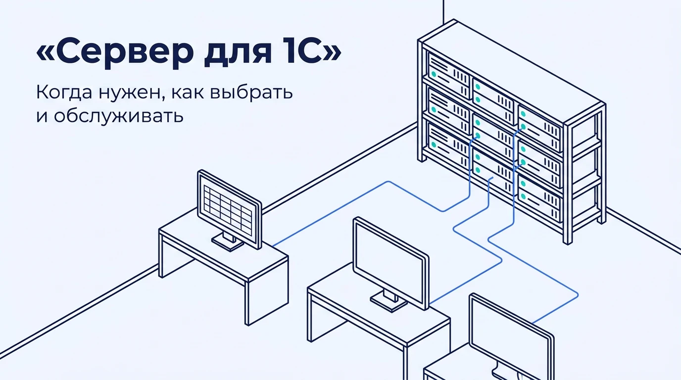 Сервер для 1С: когда он нужен, как выбрать параметры и обслуживать